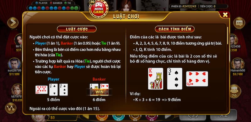Baccarat HitClub: Khám phá cách chơi chi tiết cho người mới 3 Luật chơi Baccarat cơ bản nhất