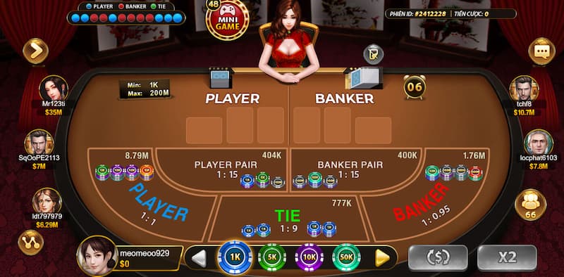 Baccarat HitClub: Khám phá cách chơi chi tiết cho người mới 4 Quy trình diễn ra một ván cược