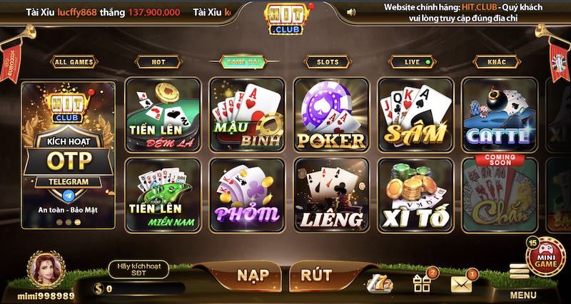 Điểm tên những trò chơi bài tặng code tân thủ 