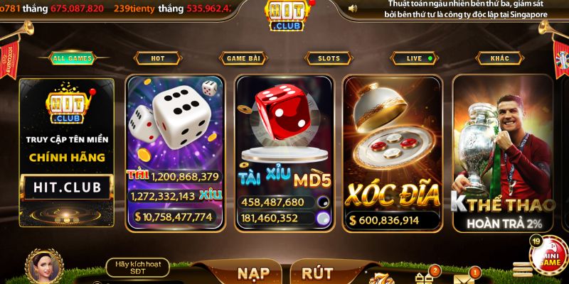 Quay hũ HitClub: Tìm hiểu về tựa game hot 2026 4 Giao diện trò chơi cực bắt mắt sinh động