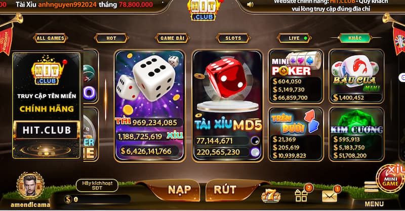 Tài xỉu HitClub: Thiên đường giải trí cá cược số 1 2 Tài xỉu Hit club là gì?